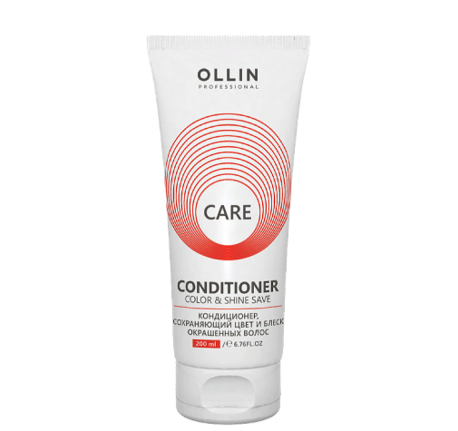 OLLIN, Кондиционер сохраняющий цвет и блеск окрашенных волос Ollin Care, 200 мл.