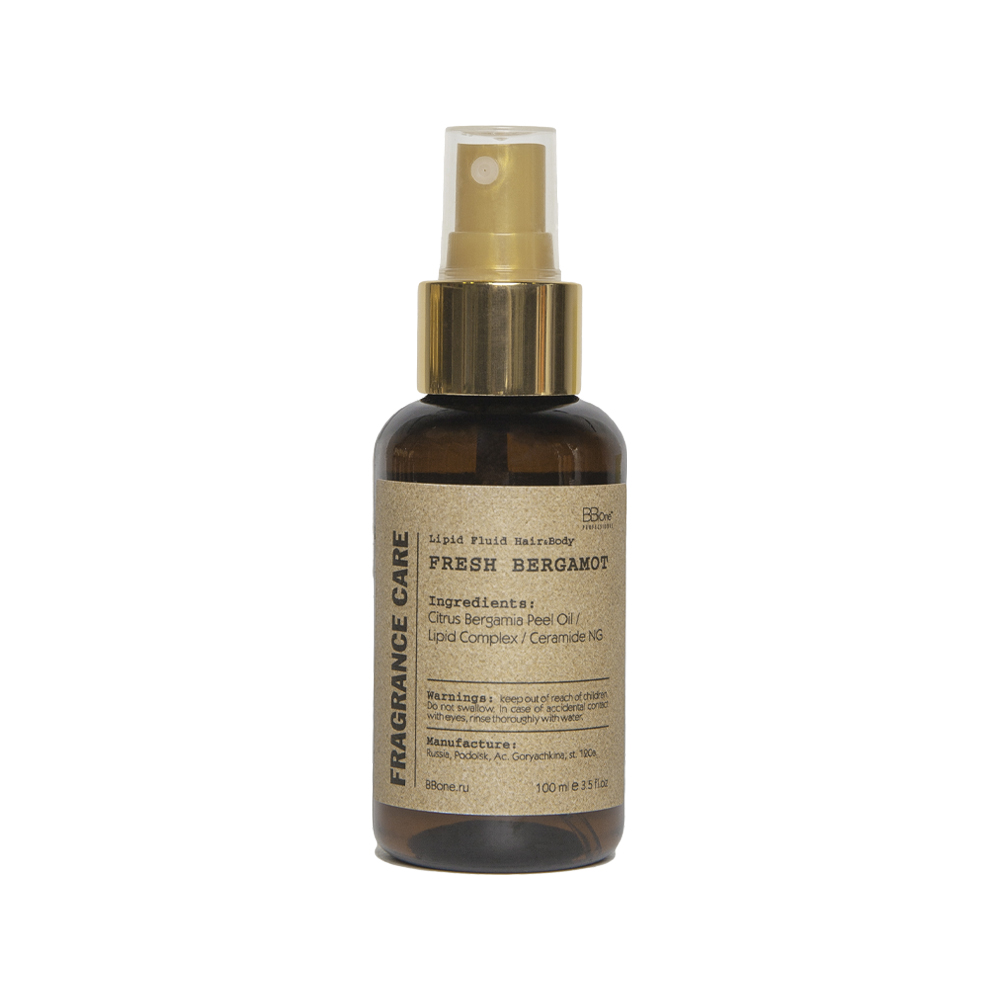 BB ONE, Парфюмированный флюид Lipid Fluid Hair & Body Fresh Bergamot Fragrance Care, 100 мл.