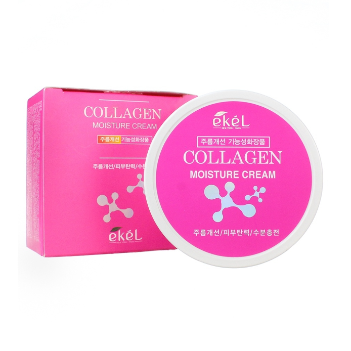 EKEL, Увлажняющий крем для лица с коллагеном Moisture Cream Collagen, 100 гр.