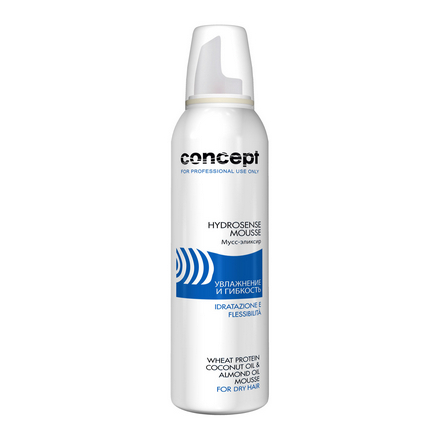 CONCEPT, Мусс-эликсир для увлажнения и гибкости волос Salon Total Hydro, 200 мл.