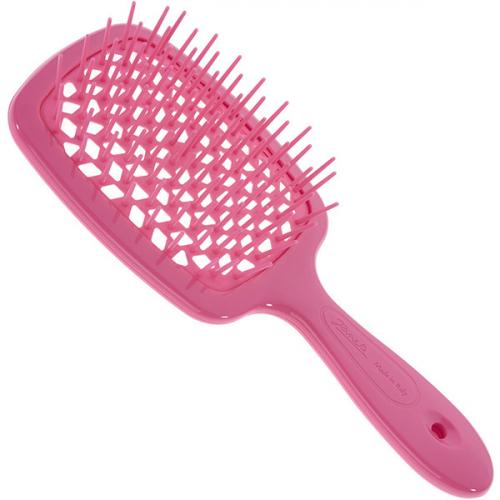JANEKE, Щетка для волос Superbrush Small флуоресцентно-розовая.
