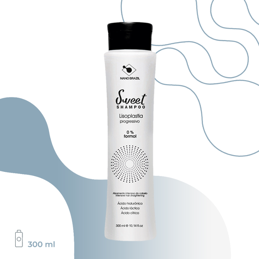 NANO BRAZIL, Выпрямляющий шампунь для волос Sweet Shampoo, 300 мл.