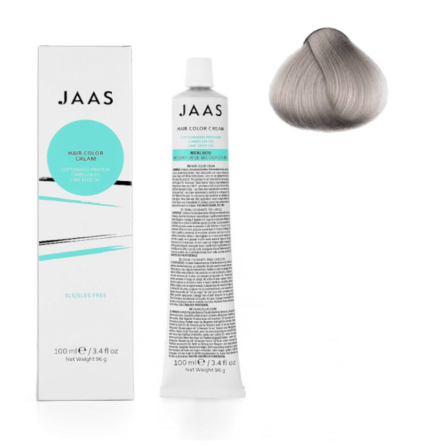 JAAS, Перманентная краска для волос 9.1 Ash Extra Light Blonde, 100 мл.