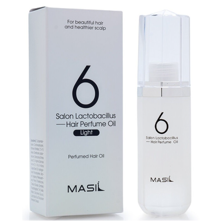 MASIL, Парфюмерное масло для волос 6 Salon Lactobacillus Hair Perfume Oil(Light), 66 мл.