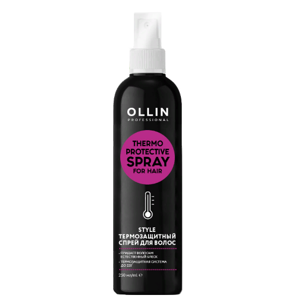 OLLIN, Термозащитный спрей для волос Ollin Style, 250 мл.