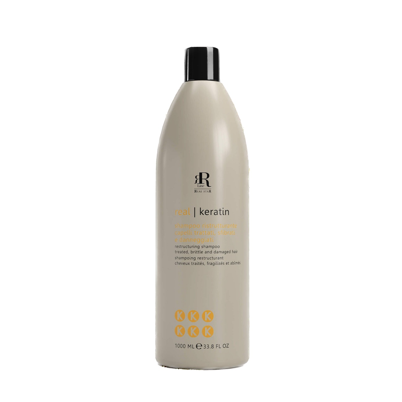 RR LINE, Шампунь для укрепления волос кератиновый Restructuring Shampoo Keratin Star, 1000 мл.