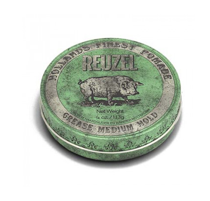 REUZEL, Зеленая помада средней фиксации Grease Medium Hold Green Pomade Pig, 113 г.