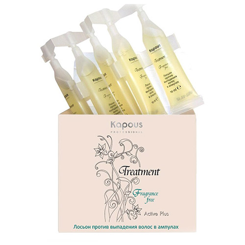 KAPOUS, Лосьон против выпадения волос в ампулах Fragrance Free Treatment, 50 мл.