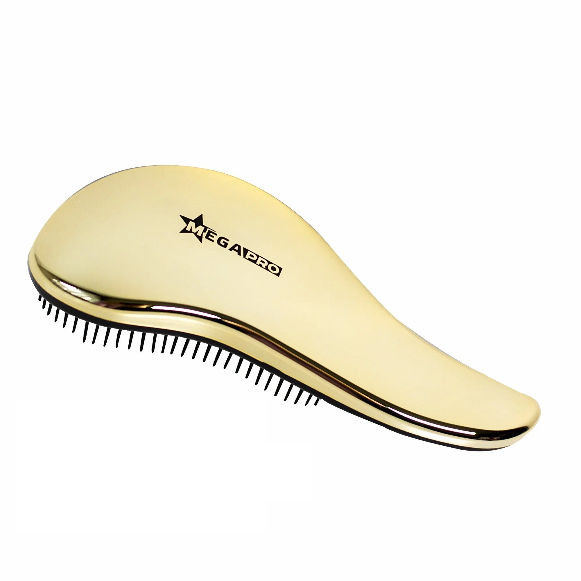 MEGAPRO, Расческа для распутывания волос Detangling Hair Brush Golden, 1 шт.