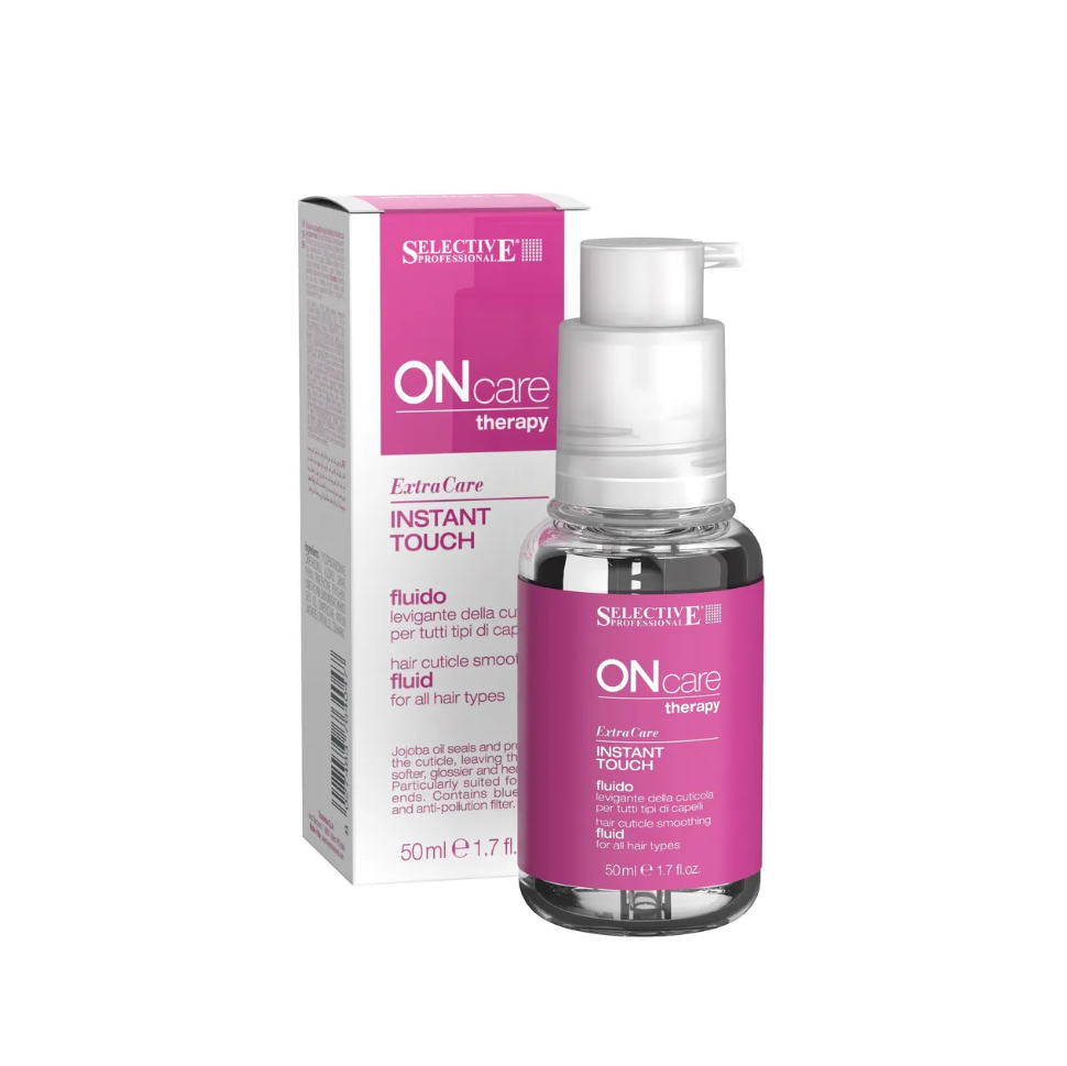 SELECTIVE, Флюид для разглаживания кутикулы всех типов волос Instant Touch Fluid On Care Daily & Extra Car, 50 мл.