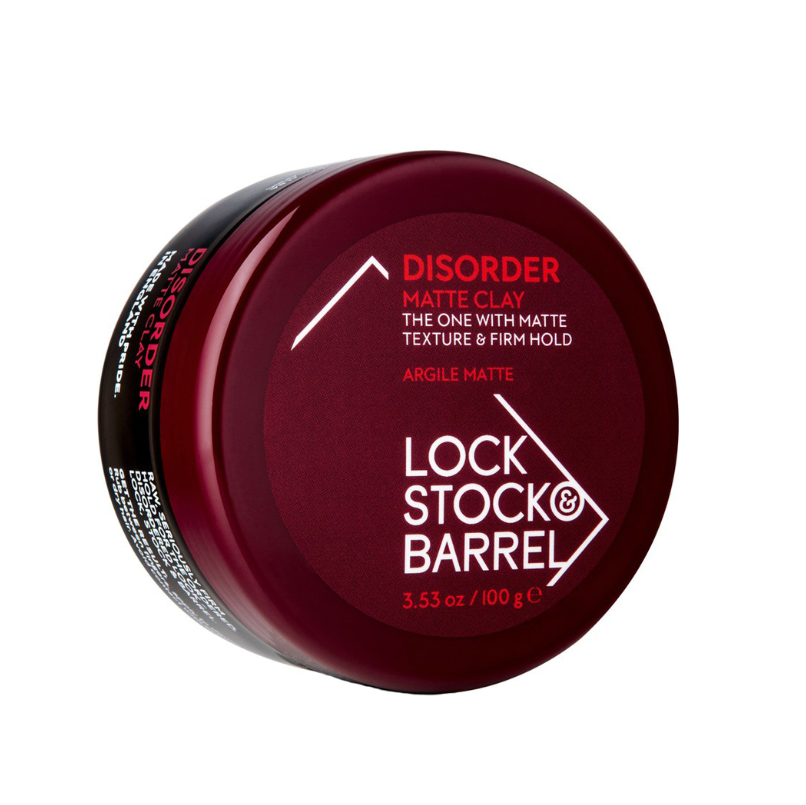 LOCK STOCK & BARREL, Жесткая глина для волос Disorder Matte Clay, 100 г.