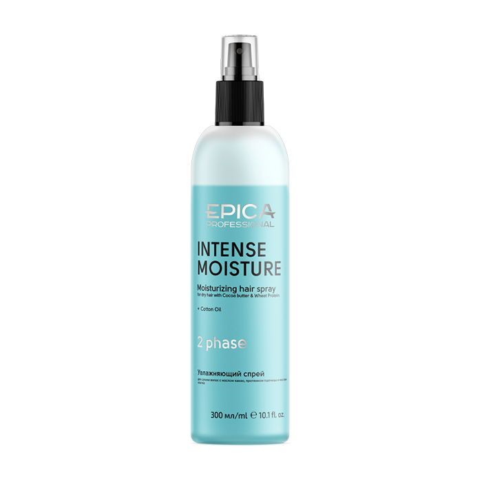 EPICA, Двухфазный увлажняющий спрей для сухих волос Intense Moisture, 300 мл.