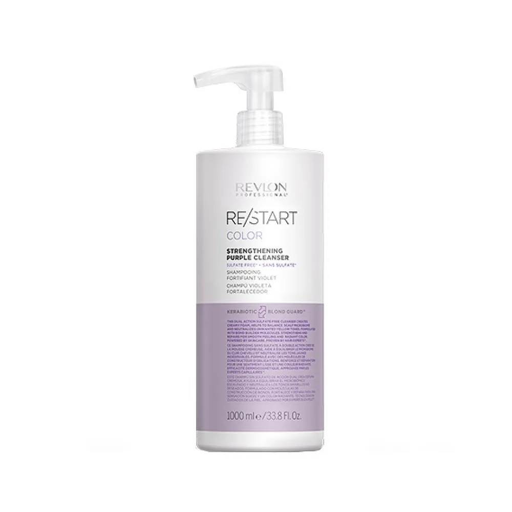 REVLON, Укрепляющий фиолетовый шампунь Purple Cleanser Restart Color, 1000 мл.