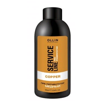 OLLIN, Флюид - препигментатор медный Ollin Service Line, Copper Fluid-Pre-Color, 90 мл.