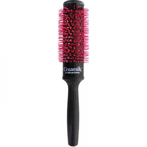 TEK, Щетка для волос с розовой щетиной Ceramik Antibacteric Oxy, 30 мм.