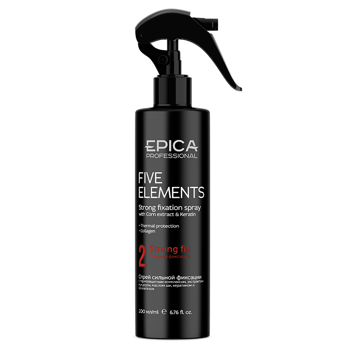 EPICA, Спрей для волос сильной фиксации с термозащитным комплексом, 200 мл.