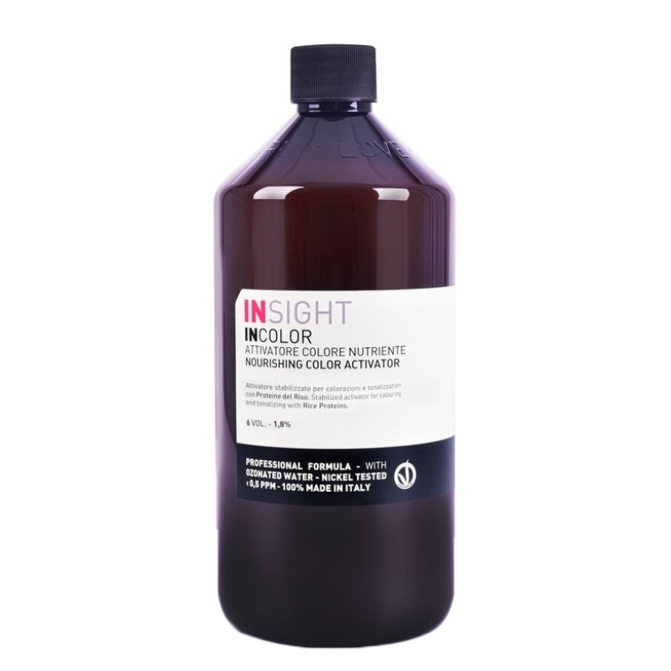 INSIGHT, Протеиновый активатор для окрашивания и обесцвечивания волос Incolor Attivatore Colore Nutriente 1,8%, 900 мл.