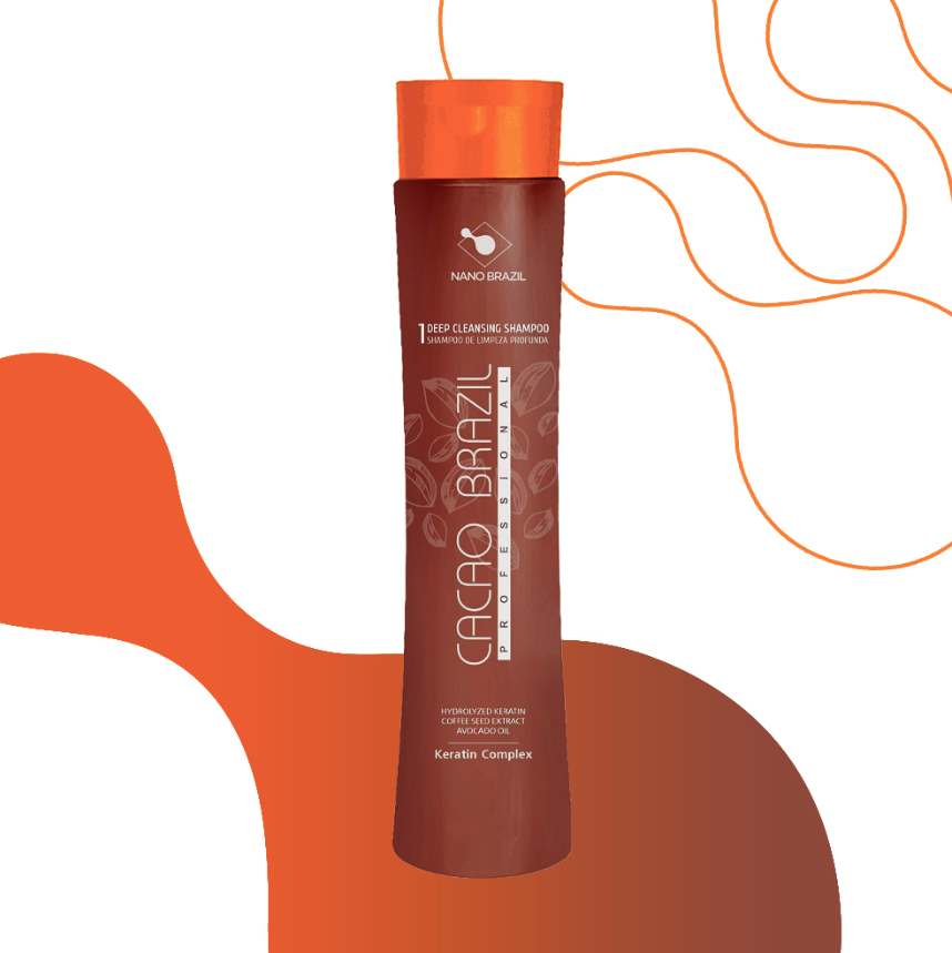 NANO BRAZIL, Шампунь для волос Шаг 1 CACAO BRAZIL Deep Cleansing Shampoo, 500 мл.