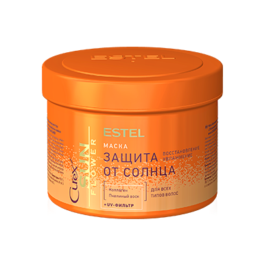ESTEL, Маска для волос - восстановление и защита с UV-фильтром Curex Sun Flower, 500 мл.