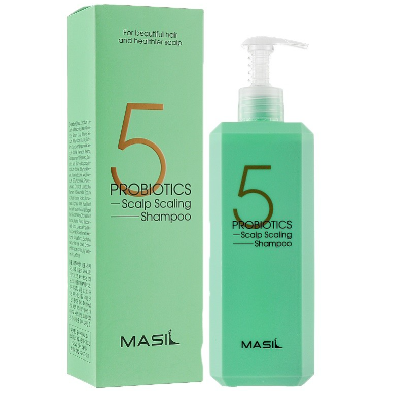 MASIL, Шампунь для глубокого очищения кожи головы с 5 видами пробиотиков Probiotics Scalp Scaling Shampoo, 500 мл.