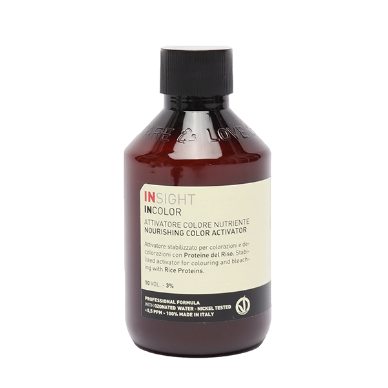 INSIGHT, Протеиновый активатор для окрашивания и обесцвечивания волос Incolor Attivatore Colore Nutriente 3%, 150 мл.