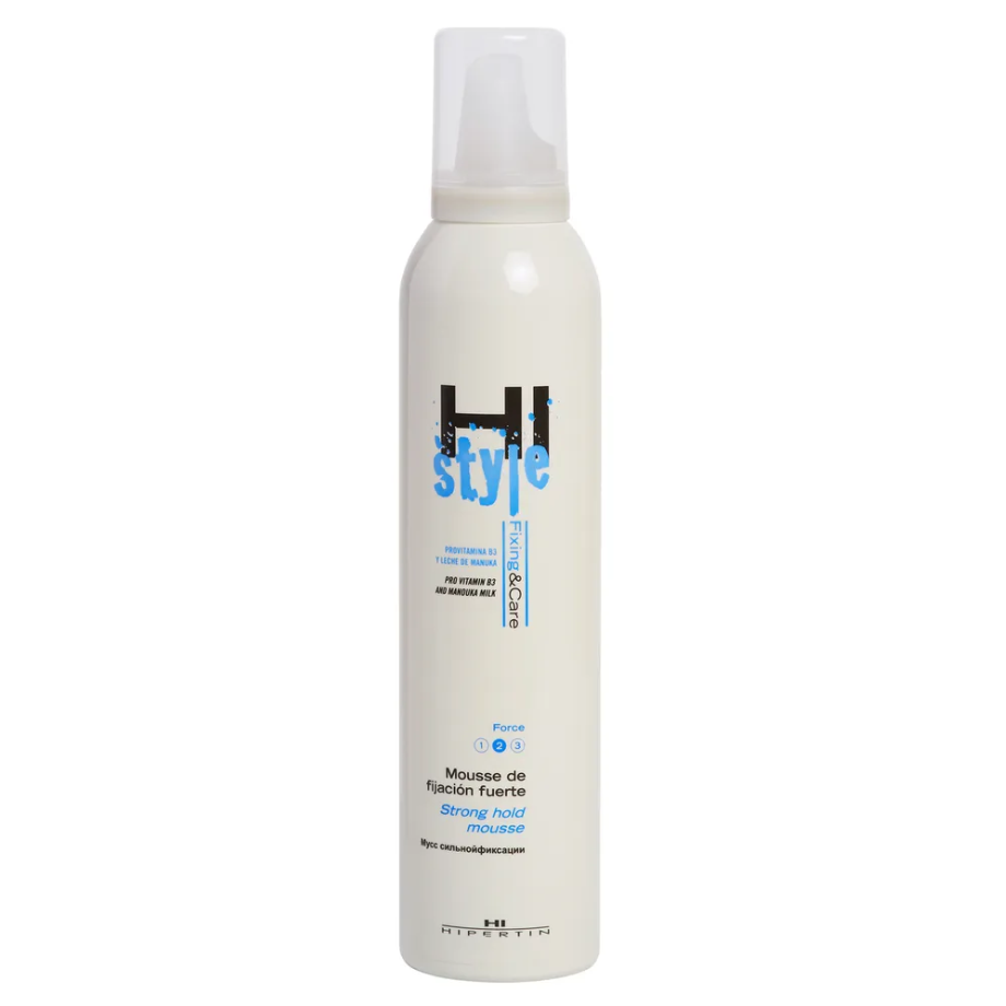 HIPERTIN, Мусс для волос сильной фиксации, без спирта HI STYLE, 250 мл.