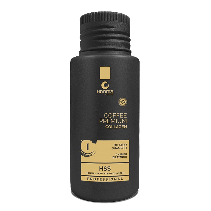 HONMA TOKYO, Подготавливающий шампунь Coffee Premium Collagen Dilator Shampoo 1 Шаг, 300 мл.