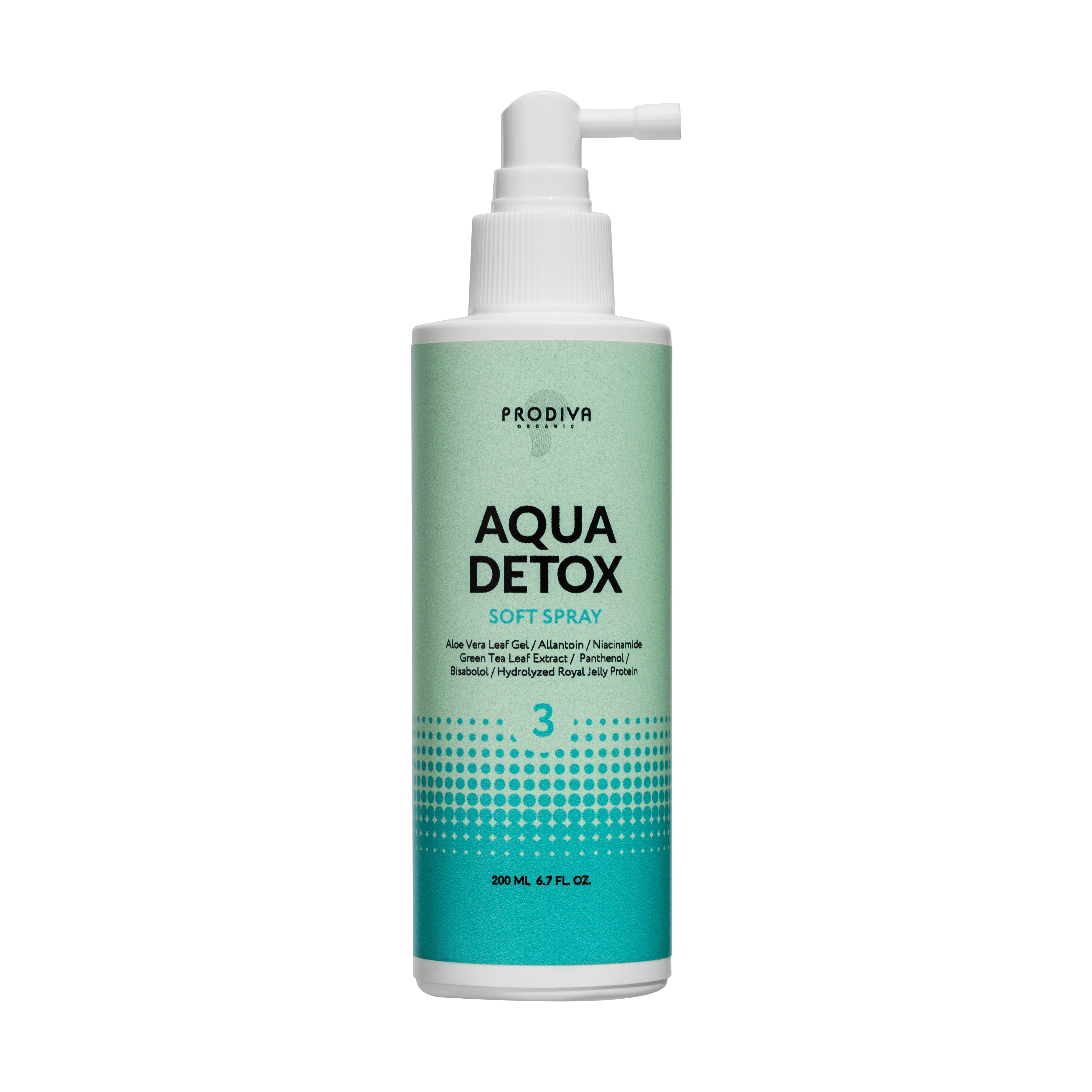 PRODIVA, Детокс спрей для чувствительной кожи головы Soft Spray Aqua Detox, 150 мл.