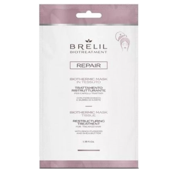 BRELIL, Экспресс-маска восстанавливающая для волос Biotreatment Reconstruction, 35 мл.