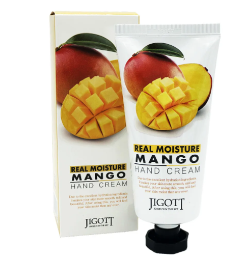 JIGOTT, Увлажняющий крем для рук с маслом манго Real Moisture Mango Hand Cream, 100 мл.