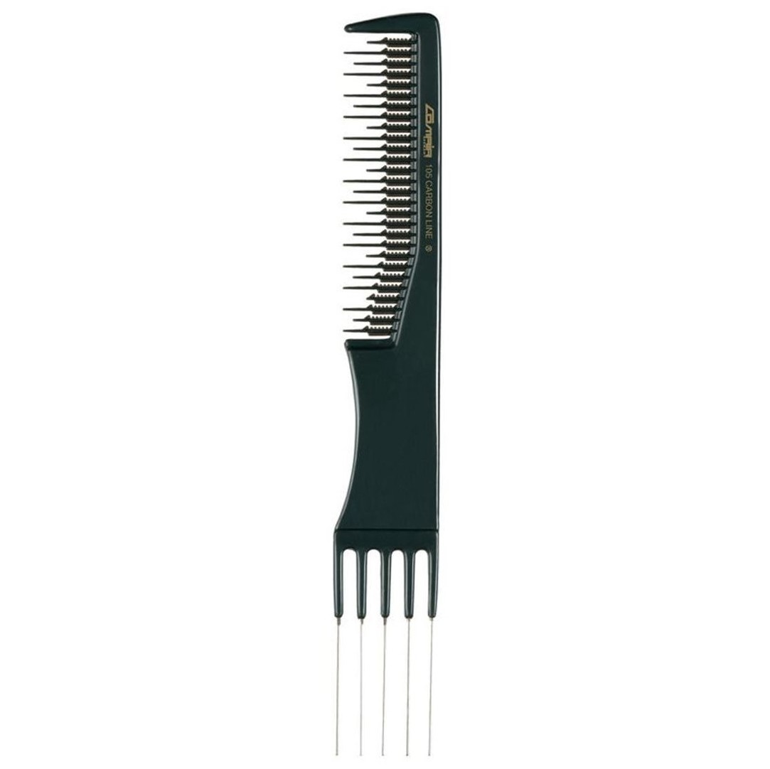 Расчёска-вилка для тупирования Carbon Profi Line №105, 19,5 см.