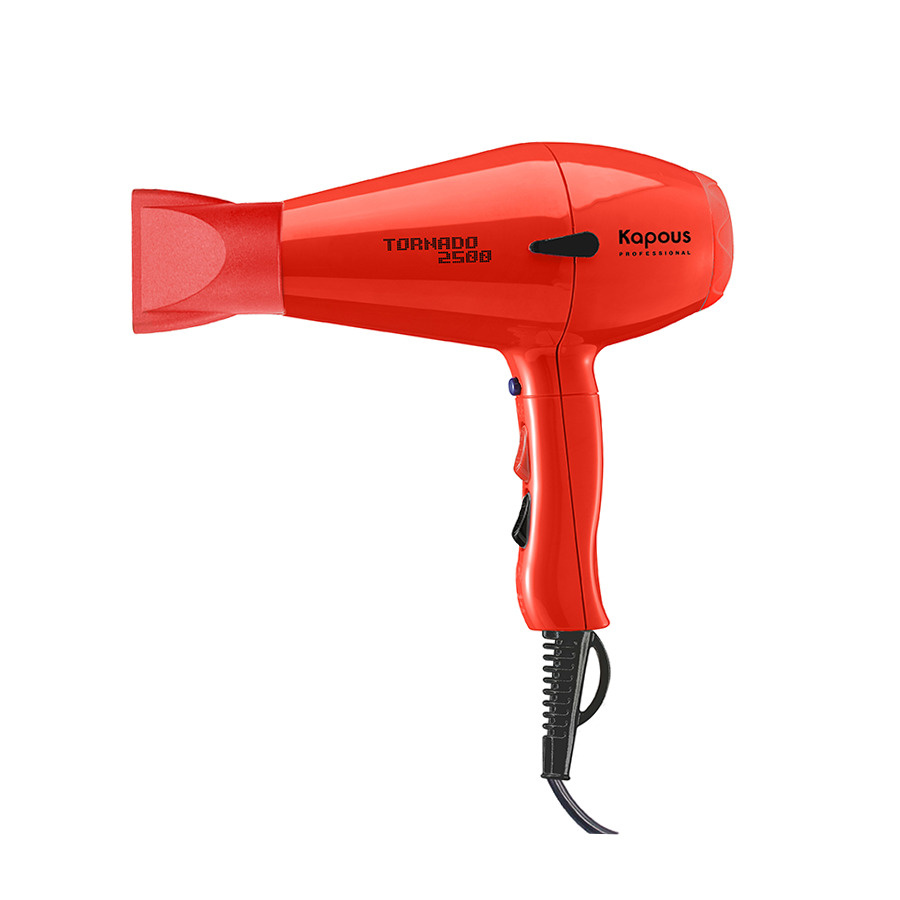 KAPOUS, Профессиональный фен для волос Tornado 2500 Red.