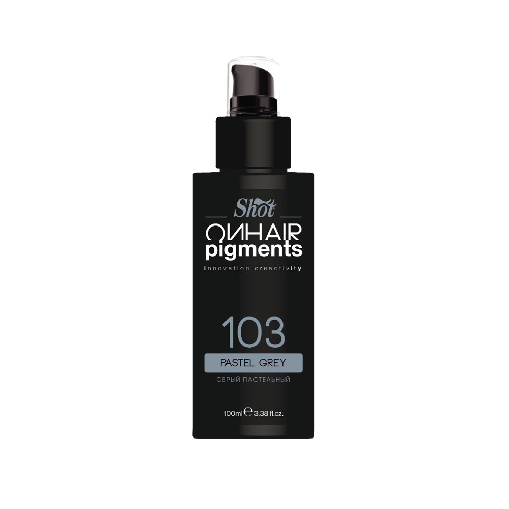 SHOT, Пастельные пигменты для тонирования волос On Hair Pigments Серый, 100 мл.