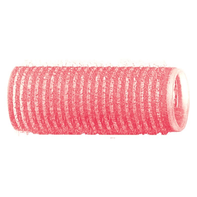DEWAL, Бигуди-липучки розовые d 24 мм, 12 шт/уп.