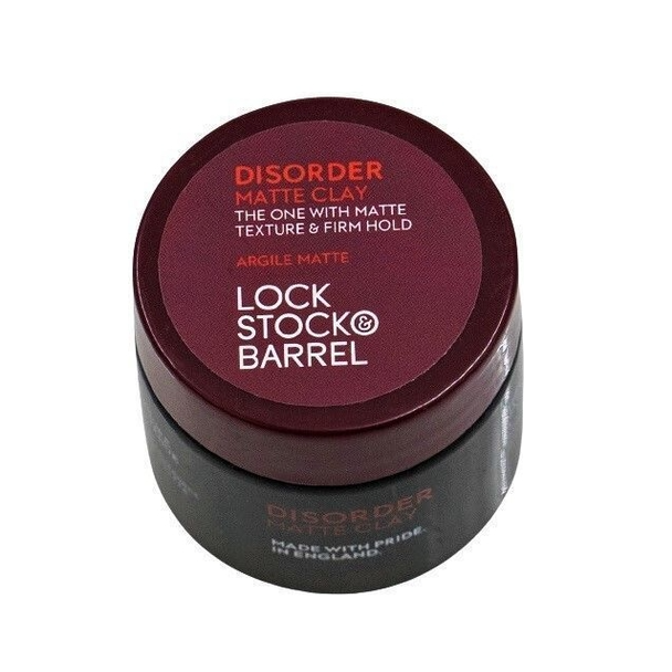 LOCK STOCK & BARREL, Жесткая глина для волос Disorder Matte Clay, 30 г.