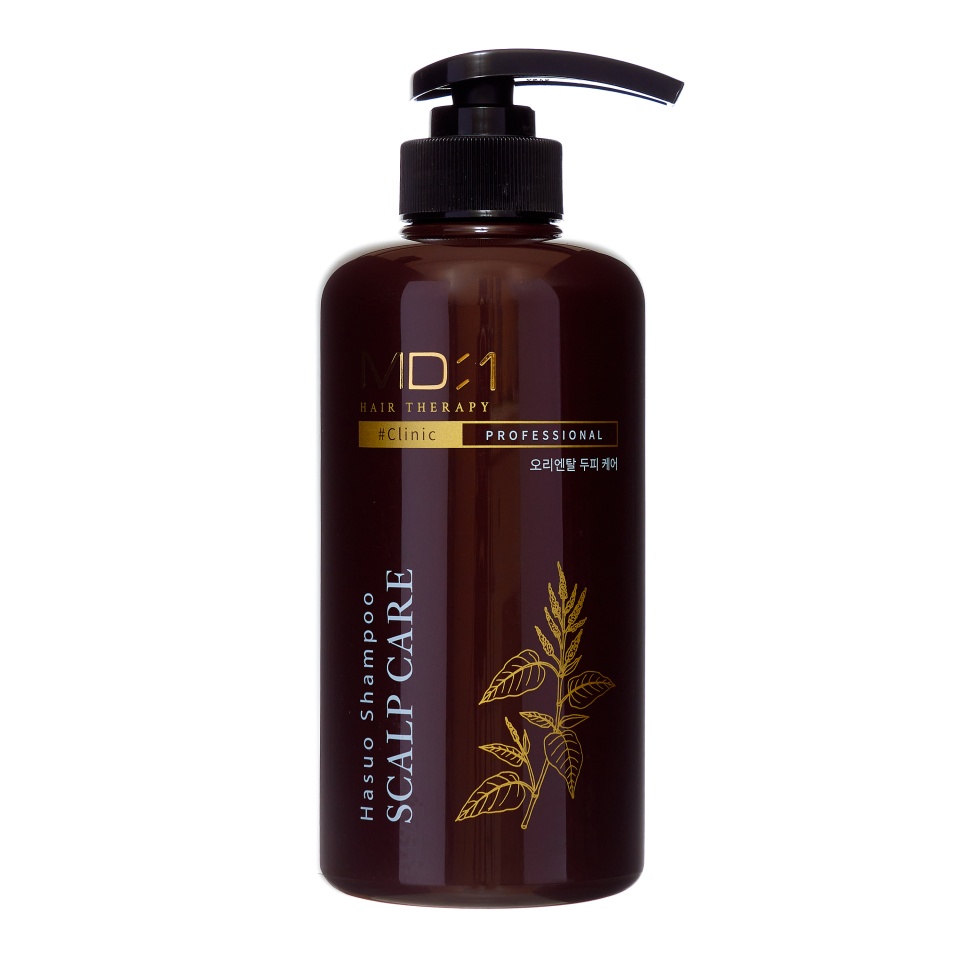 , Укрепляющий шампунь для волос с травяным комплексом MD-1 Hair Therapy Hasuo Scalp Care, 500 мл.