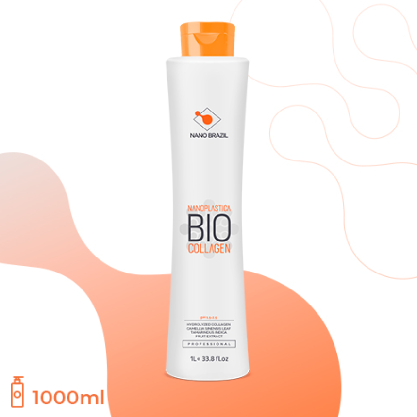 NANO BRAZIL, Состав для волос NANOPLASTICA BIO Collagen, 1000 мл.