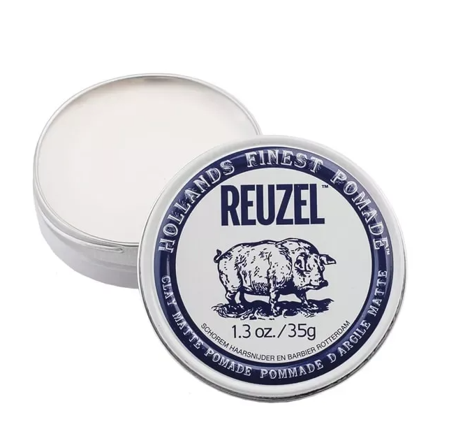 REUZEL, Глина белая матовая Clay Matte Pomade Piglet, 35 г.