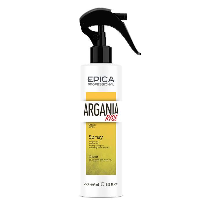 Спрей для придания блеска волосам с комплексом масел Argania Rise Organic, 250 мл.