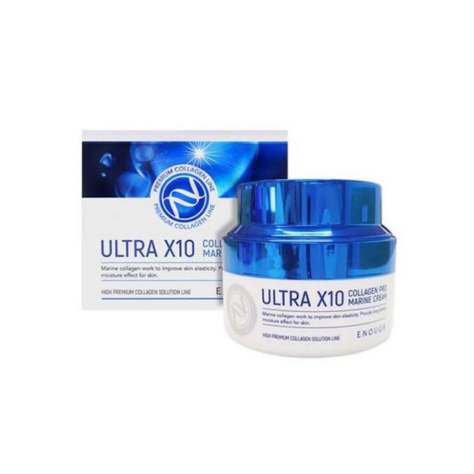 ENOUGH, Увлажняющий крем с коллагеном для четкого контура Ultra X10 Collagen Pro Marine Cream, 50 мл.