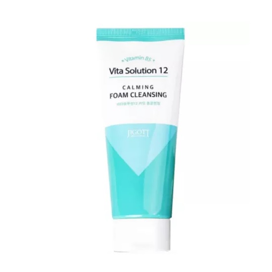 JIGOTT, Очищающая пенка для умывания Vita Solution 12 Calming Foam Cleansing, 180 мл.