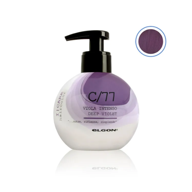 ELGON, Крем-кондиционер для волос окрашивающий I-Care С/77 интенсивный фиолетовый Deep Violet, 200 мл.