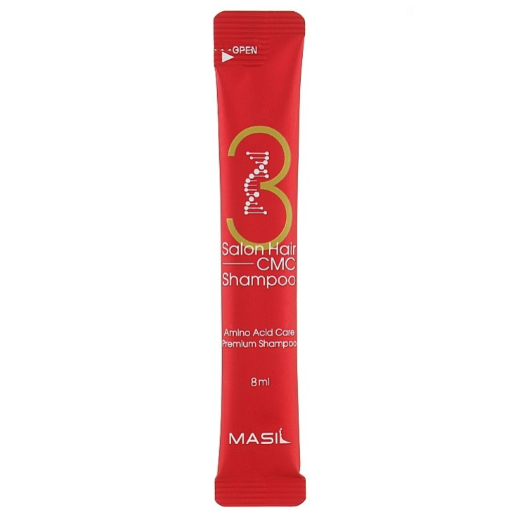 MASIL, Восстанавливающий шампунь с аминокислотами 3 Salon Hair CMC Shampoo, 8 мл.