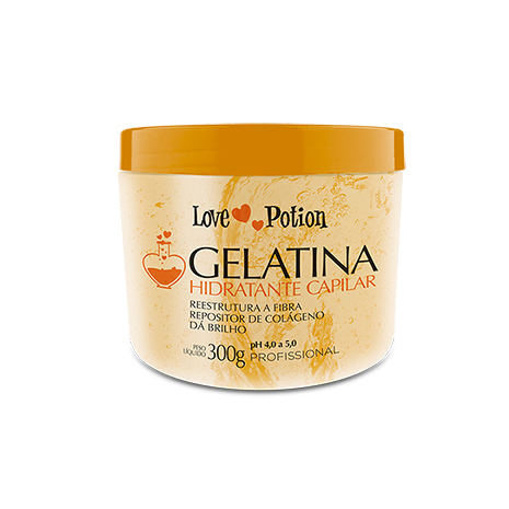 LOVE POTION, Коллагеновый восполнитель для волос Gelatina Orange, 300 мл.