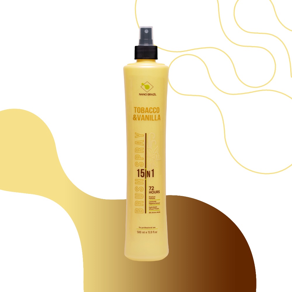 NANO BRAZIL, Многофункциональный спрей для волос Brush Spray 15 in 1, 500 мл.