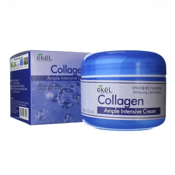 EKEL, Крем для лица с коллагеном Ample Intensive Cream Collagen, 100 гр.