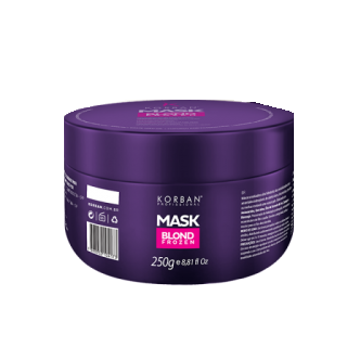 KORBAN, Тонирующая питательная маска с сине-фиолетовым пигментом Mask Blond Frozen, 250 гр.