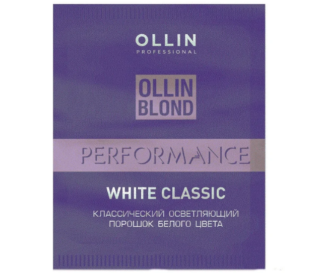 OLLIN, Классический осветляющий порошок белого цвета Blond Performance, 30 г.
