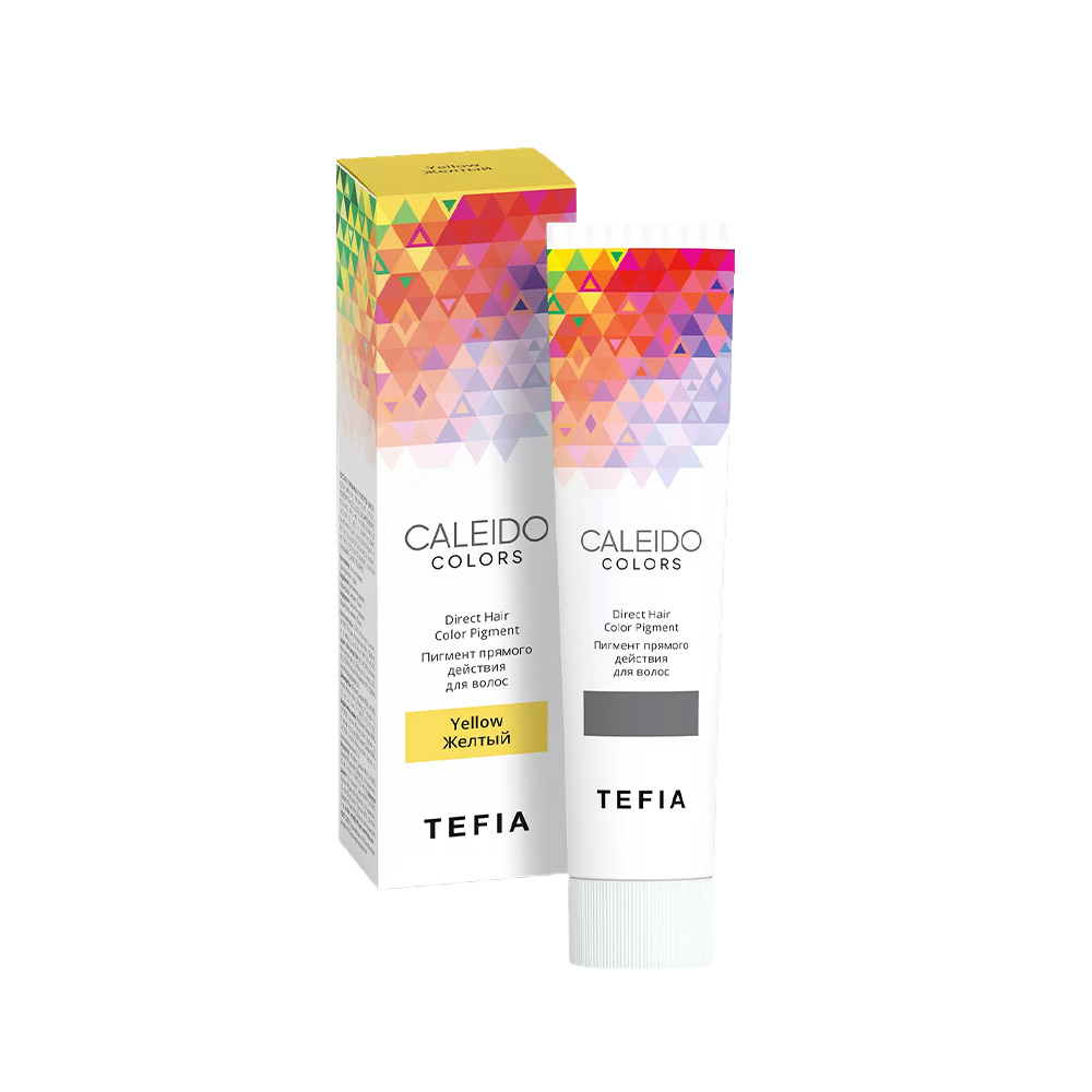TEFIA, Пигмент прямого действия для волос Caleido Colors Yellow, 100 мл.