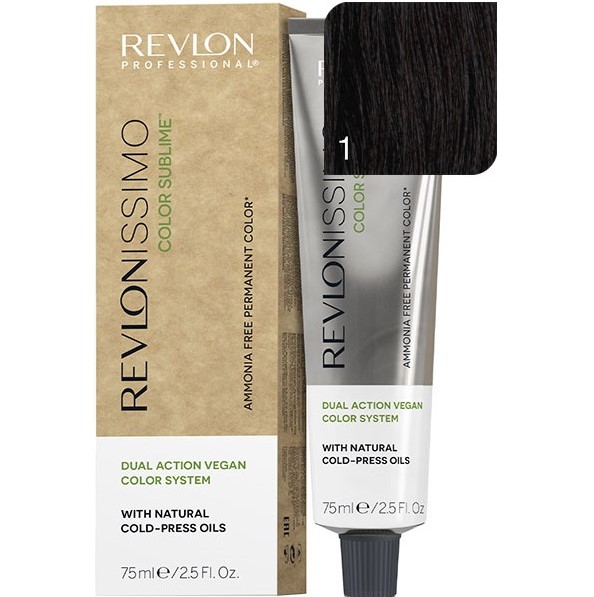 REVLON, Краска для волос Revlonissimo Color Sublime 1, 75 мл.